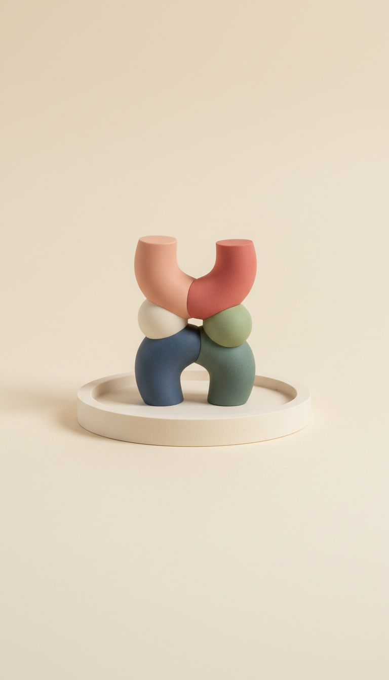 Petite Resin Sculpture With Tray